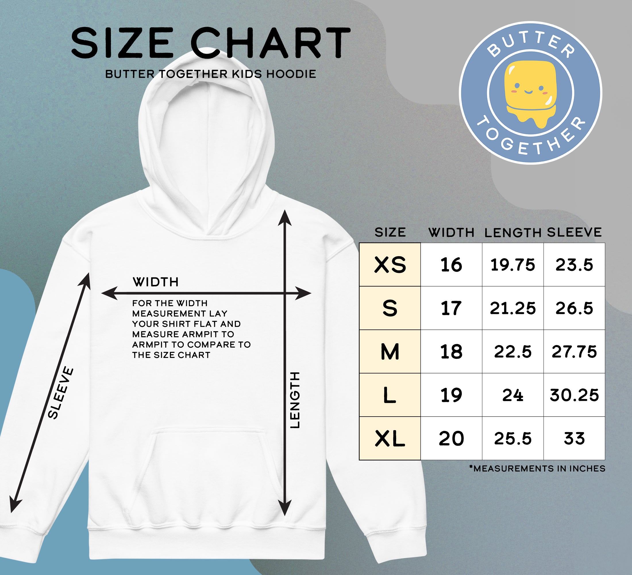 Butter Together Kids Hoodie