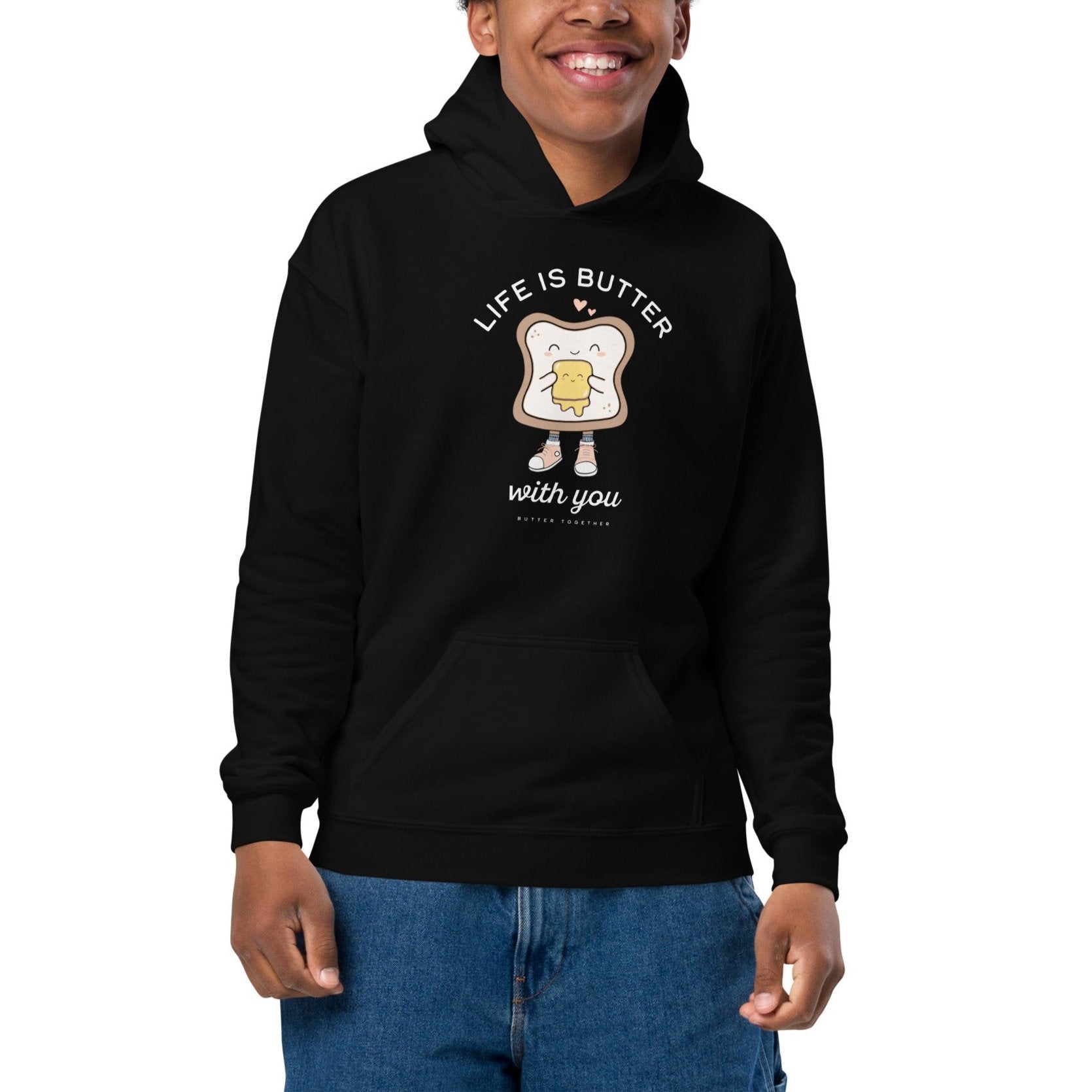 Life is Butter with You Kids Hoodie