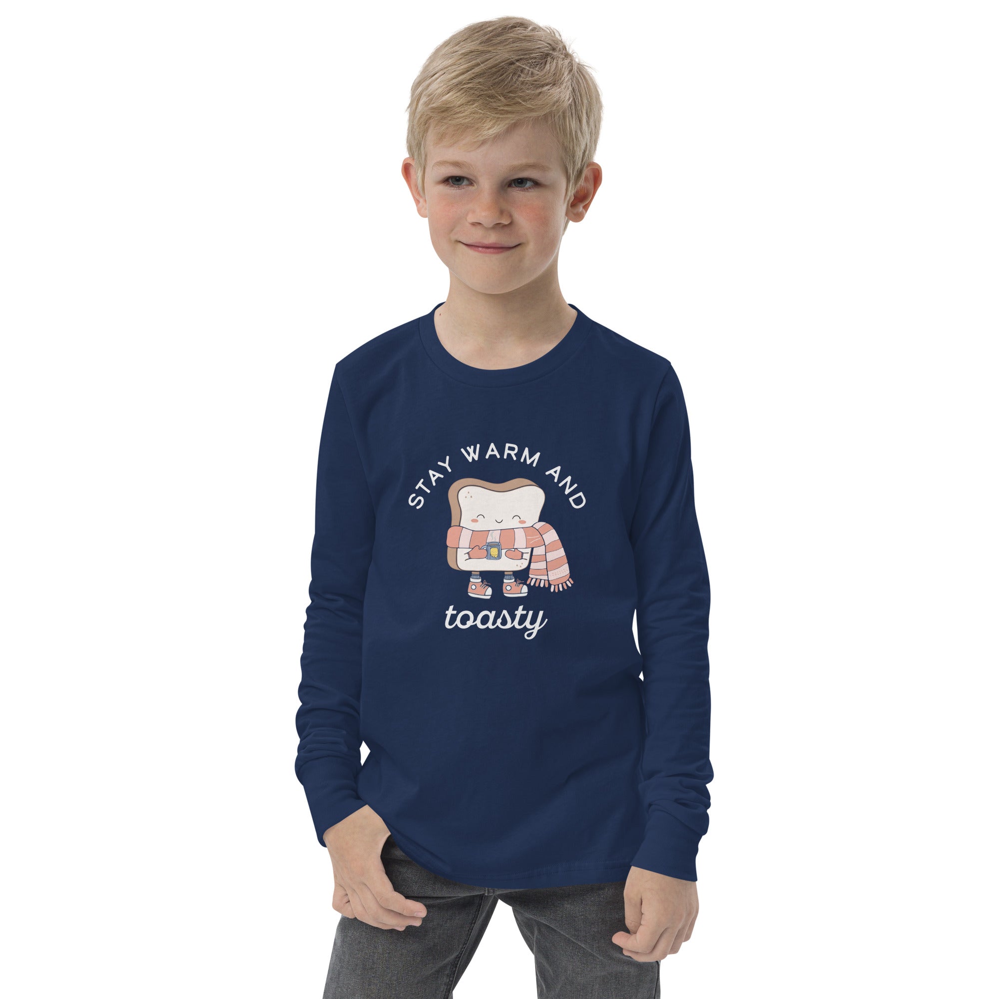 Stay Warm and Toasty Kids Long Sleeve Shirt